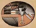 Juan Gris, 1912, Les Cigares (The Packet of Cigars), oil on canvas, 22 x 28 cm, private collection