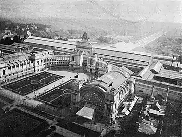 View of the Cinquantenaire during the 1897 International Exposition