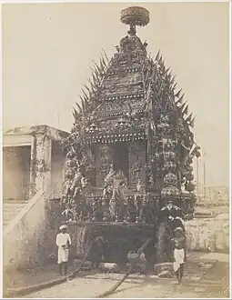 Juggernaut Car, Madras, 1850.