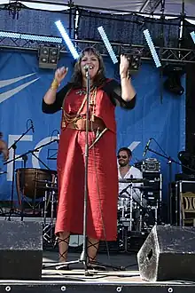 Julgī Stalte performing with Tuļļi Lum in Käsmu, Estonia in August 2009