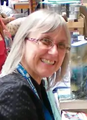 Julie E. Czerneda (foreground) at the Polaris 26 science fiction convention