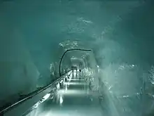 Image 11The Sphinx Tunnel connecting Jungfraujoch railway station to the Sphinx Observatory, through a glacier at the Jungfraujoch. (from Alps)