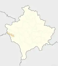 Junik is located in Kosovo