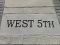 Concrete marker at the Margaret & Charles Juravinski Centre