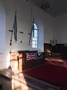 The ensigns of RAF Jurby and RAF Jurby Head