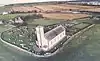 Aerial view of St Patrick's Church, Jurby