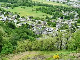 A general view of Juzet-de-Luchon