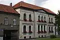 Old townhouses in the town center