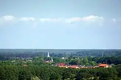 Kłodawa seen from the Górczyn housing estate in Gorzów