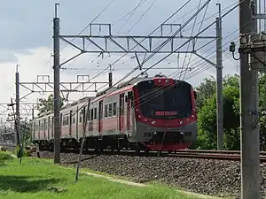 i9000 series train departing Yogyakarta