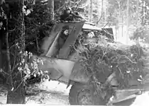 Tgb m/42 KP in later 1940s configuation, armed with a single ksp m/39 machine gun on the roof, 1948.