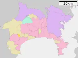 Location of Kaisei in Kanagawa Prefecture