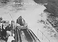 Kaiten Type 1 being trial launched from the light cruiser Kitakami (port)