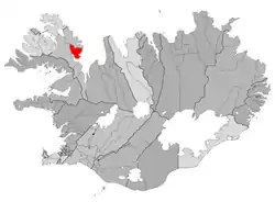 Location of the Municipality of Kaldrananeshreppur