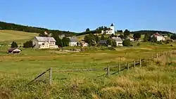 Eastern part of Kalek with the Church of Saint Wenceslaus