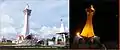 Kalika Temple at night and day