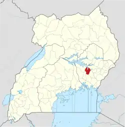 District location in Uganda