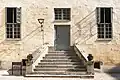 Kalmar castle courtyard facade and stairs