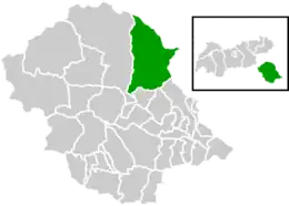 Location within Lienz district