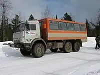 Image 10NefAZ-4208/4951 shift bus based on a KamAZ-44108. (from Combination bus)