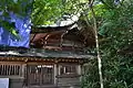 The Ge-gu honden or the main shrine at the foot of the mountain.