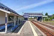 Platform 1 in June 2022