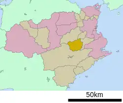 Location of Kamikatsu