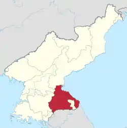 Location of Kangwon Province