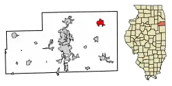 Location of Grant Park in Illinois