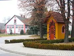 A chapel in the center