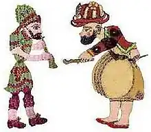 Image 25Karagöz and Hacivat are the lead characters of the traditional Turkish shadow play, popularized during the Ottoman period. (from Culture of Turkey)