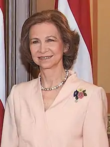 Former Queen Sofía of Spain, Princess of Greece and Denmark (*1938)