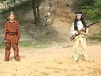 Karl-May-Spiele Bischofswerda: Winnetou and Old Shatterhand in the "blood brothers" bonding scene