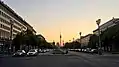 Karl-Marx-Allee looking towards the Berlin TV Tower.