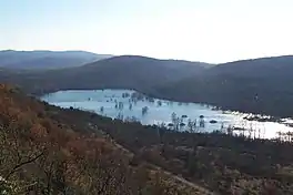 Lake Doberdò, actually a karst sinkhole.