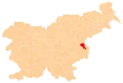 Location of the Municipality of Kozje in Slovenia