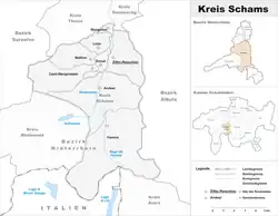 Location of Kreis Schams