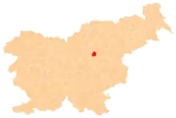 The location of the Municipality of Prebold