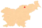 The location of the Municipality of Ribnica na Pohorju