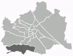 Location of the district within Vienna