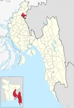 Location of Kasba upazila