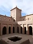 The central patio of the upper floors, inside the main kasbah residence