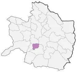 Location of Kashmar County in Razavi Khorasan province