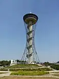 The viewing tower at the Kashubian Eye Complex near Gniewino