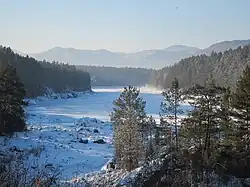 The Katun River near the settlement of Barangol in Mayminsky District