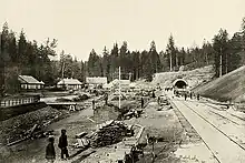 Construction of Kaunas Railway Tunnel, 19th century