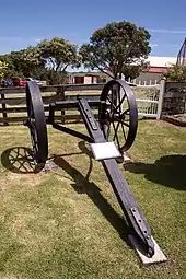 Logging arch on display at Kauri Museum