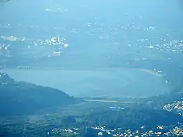 View of Kaushalya dam, from Kasauli