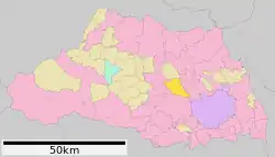 Location of Kawajima in Saitama Prefecture