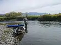 Kayak fishing on the East Gallatin